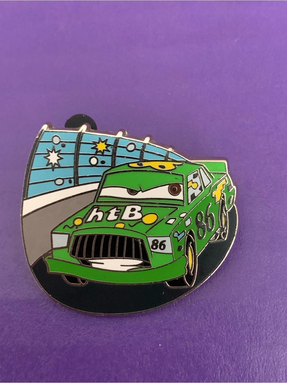 Disney 86 Chick Hicks Green Cars Pixar movie #68496 htB variation Buick Regal